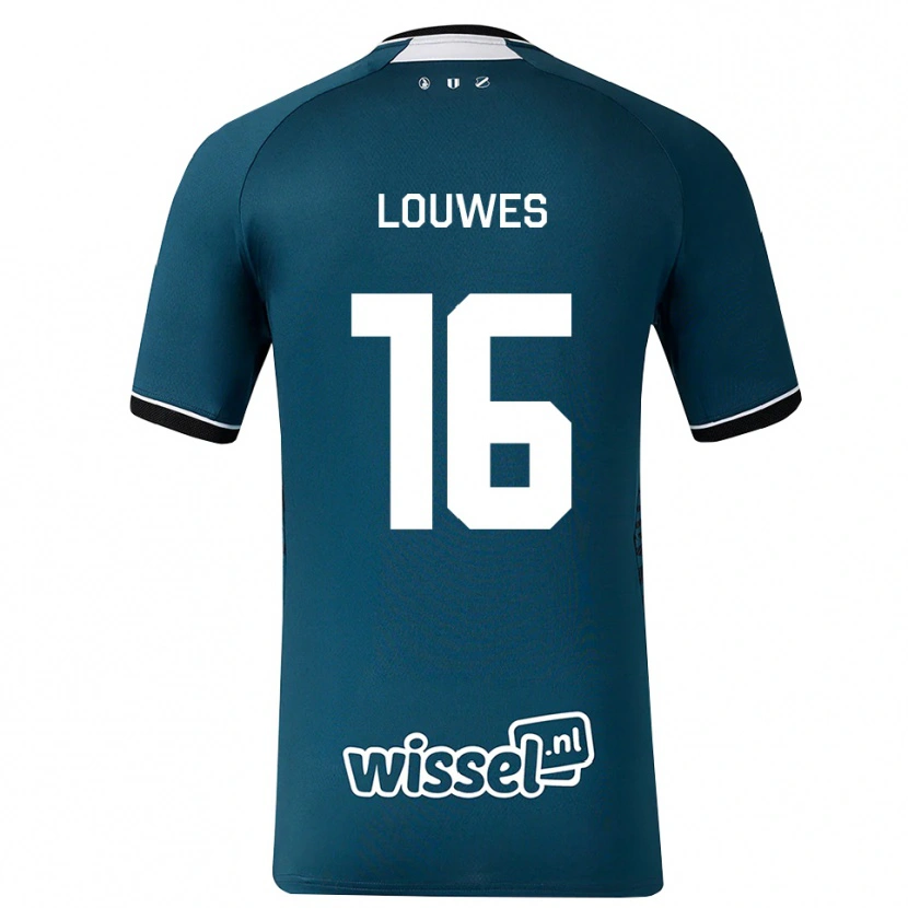 Danxen Mujer Camiseta Puck Louwes #16 Grisardodarkslategray Blanco 2ª Equipación 2026/27 La Camisa