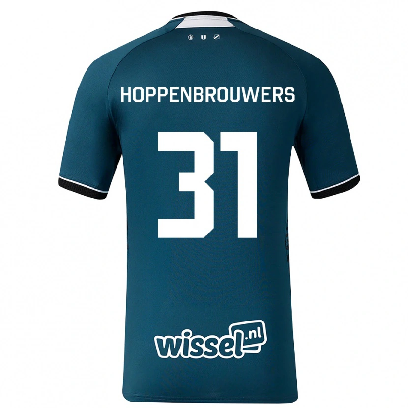 Danxen Mujer Camiseta Mike Hoppenbrouwers #31 Grisardodarkslategray Blanco 2ª Equipación 2026/27 La Camisa