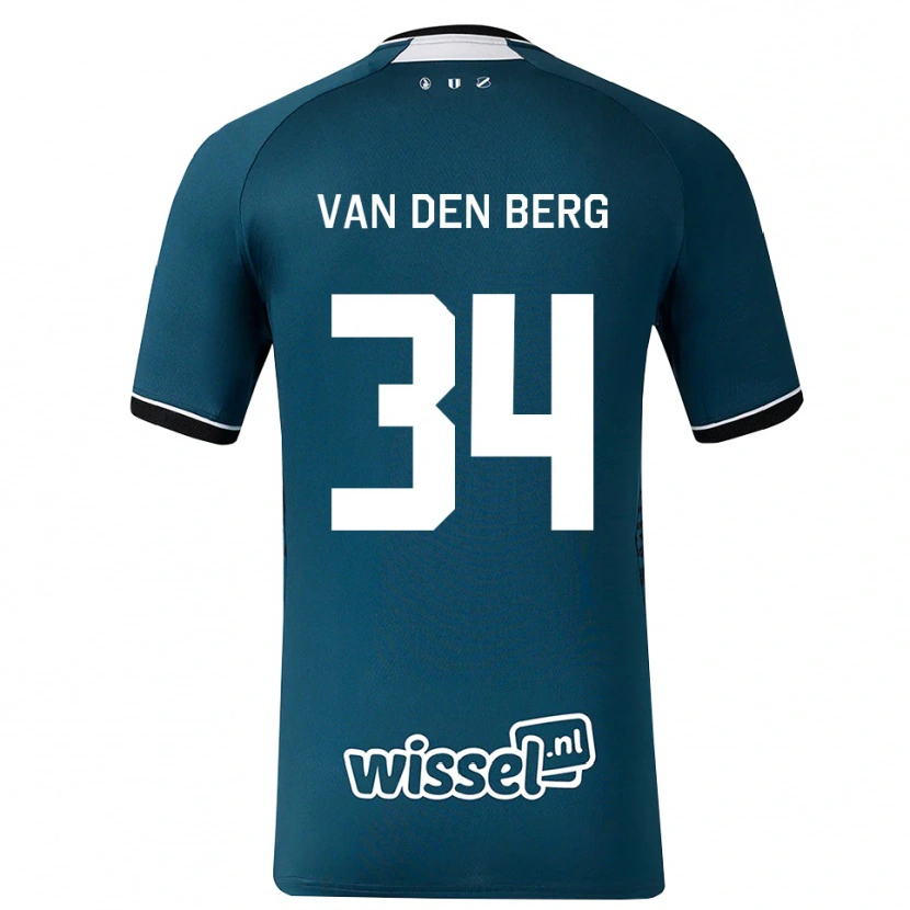 Danxen Mujer Camiseta Davy Van Den Berg #34 Grisardodarkslategray Blanco 2ª Equipación 2026/27 La Camisa