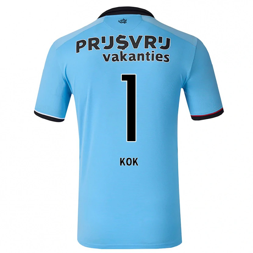 Danxen Mujer Camiseta Stefan Kok #1 Azulcieloprofundo Negro Rojo 2ª Equipación 2026/27 La Camisa
