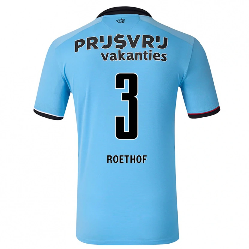 Danxen Mujer Camiseta Danté Roethof #3 Azulcieloprofundo Negro Rojo 2ª Equipación 2026/27 La Camisa