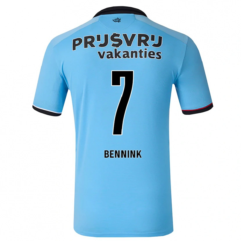 Danxen Mujer Camiseta Maxime Bennink #7 Azulcieloprofundo Negro Rojo 2ª Equipación 2026/27 La Camisa