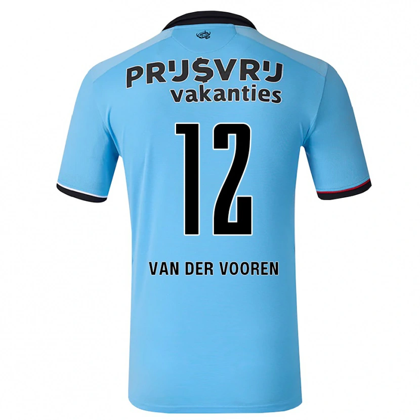 Danxen Mujer Camiseta Remy Van Der Vooren #12 Azulcieloprofundo Negro Rojo 2ª Equipación 2026/27 La Camisa