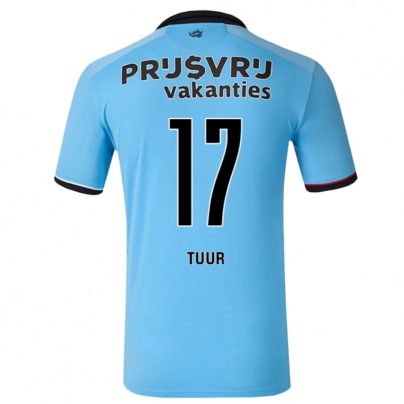 Danxen Mujer Camiseta Jay-Sean Tuur #17 Azulcieloprofundo Negro Rojo 2ª Equipación 2026/27 La Camisa