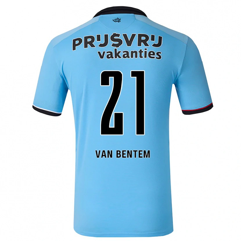 Danxen Mujer Camiseta Tess Van Bentem #21 Azulcieloprofundo Negro Rojo 2ª Equipación 2026/27 La Camisa