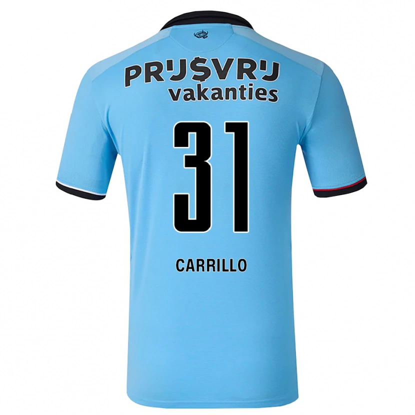 Danxen Mujer Camiseta Stéphano Carrillo #31 Azulcieloprofundo Negro Rojo 2ª Equipación 2026/27 La Camisa