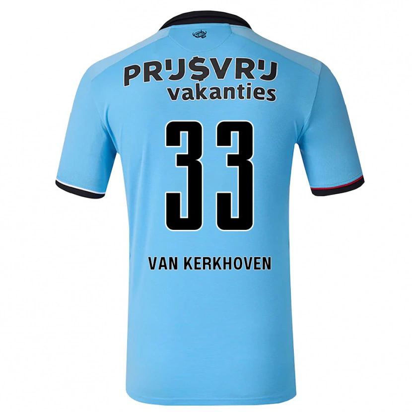 Danxen Mujer Camiseta Ella Van Kerkhoven #33 Azulcieloprofundo Negro Rojo 2ª Equipación 2026/27 La Camisa