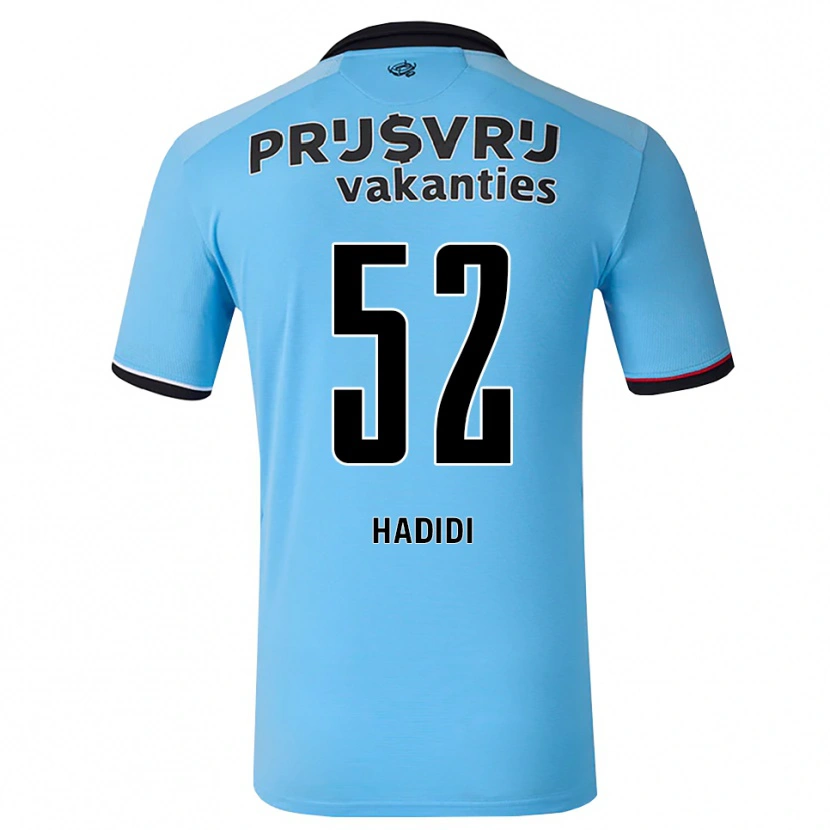 Danxen Mujer Camiseta Ilian Hadidi #52 Azulcieloprofundo Negro Rojo 2ª Equipación 2026/27 La Camisa