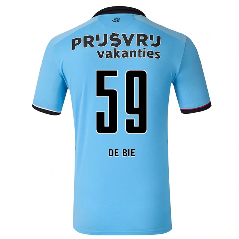 Danxen Mujer Camiseta Joey De Bie #59 Azulcieloprofundo Negro Rojo 2ª Equipación 2026/27 La Camisa