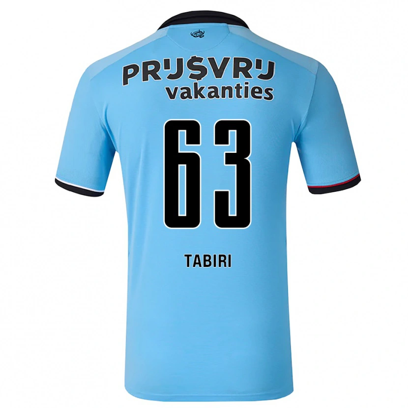 Danxen Mujer Camiseta Kwame Tabiri #63 Azulcieloprofundo Negro Rojo 2ª Equipación 2026/27 La Camisa
