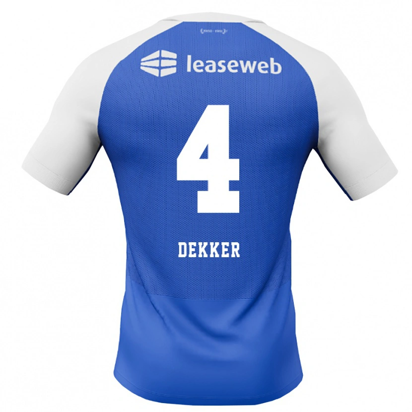 Danxen Mujer Camiseta Maxim Dekker #4 Azuldodger Rojo Blanco 2ª Equipación 2026/27 La Camisa