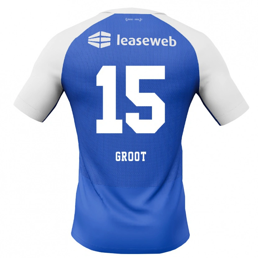 Danxen Mujer Camiseta Pleun Groot #15 Azuldodger Rojo Blanco 2ª Equipación 2026/27 La Camisa