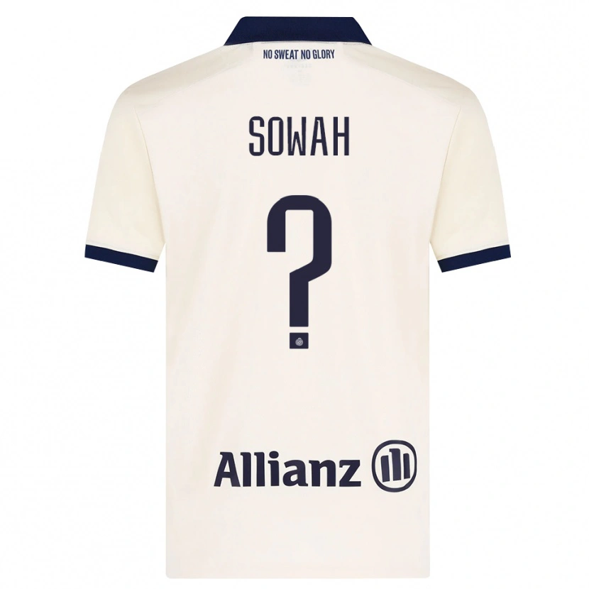 Danxen Mujer Camiseta Kamal Sowah #0 Beige Negro 2ª Equipación 2026/27 La Camisa