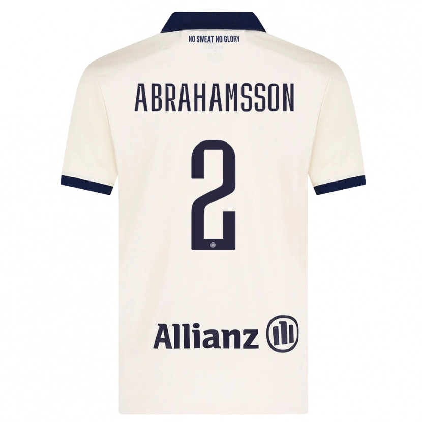 Danxen Mujer Camiseta Sejde Abrahamsson #2 Beige Negro 2ª Equipación 2026/27 La Camisa