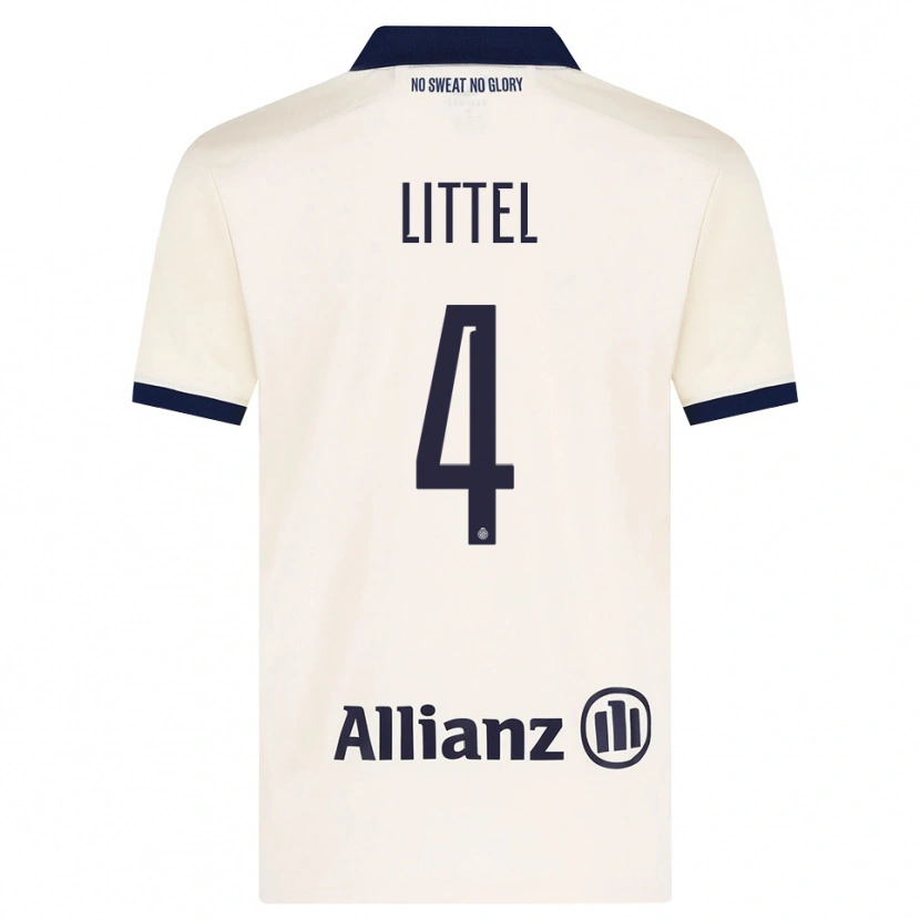 Danxen Mujer Camiseta Amy Littel #4 Beige Negro 2ª Equipación 2026/27 La Camisa