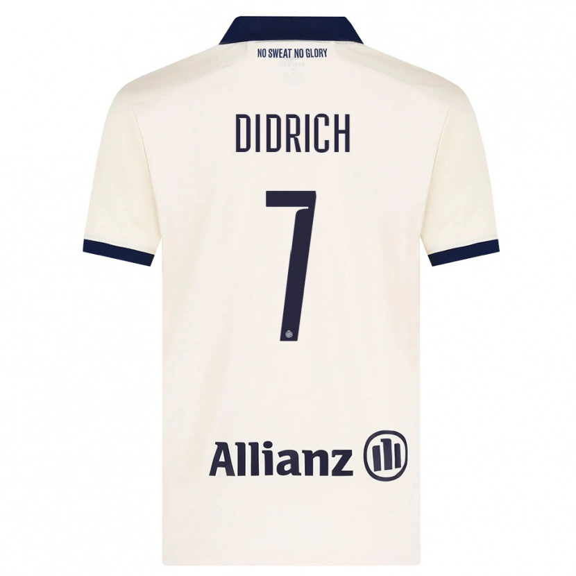 Danxen Mujer Camiseta Brian Didrich #7 Beige Negro 2ª Equipación 2026/27 La Camisa