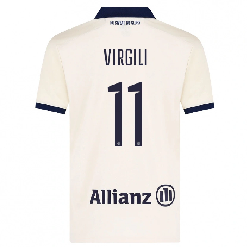 Danxen Mujer Camiseta Jan Virgili #11 Beige Negro 2ª Equipación 2026/27 La Camisa