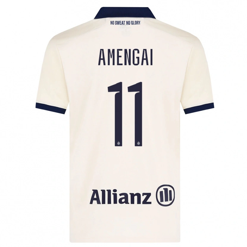 Danxen Mujer Camiseta Naïm Amengai #11 Beige Negro 2ª Equipación 2026/27 La Camisa