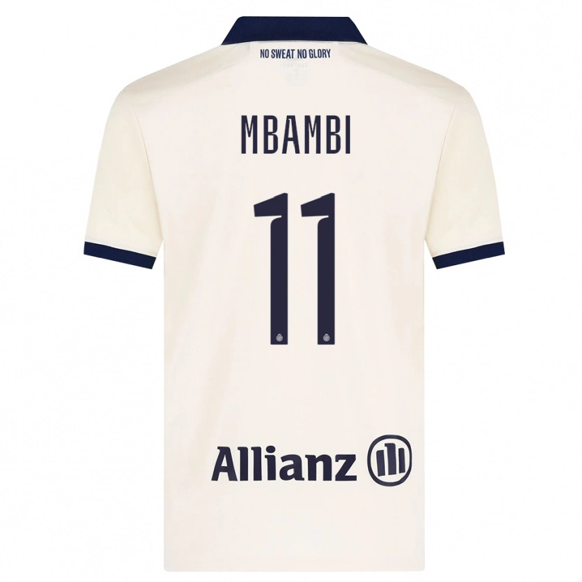 Danxen Mujer Camiseta Jeoffrey Mbambi #11 Beige Negro 2ª Equipación 2026/27 La Camisa