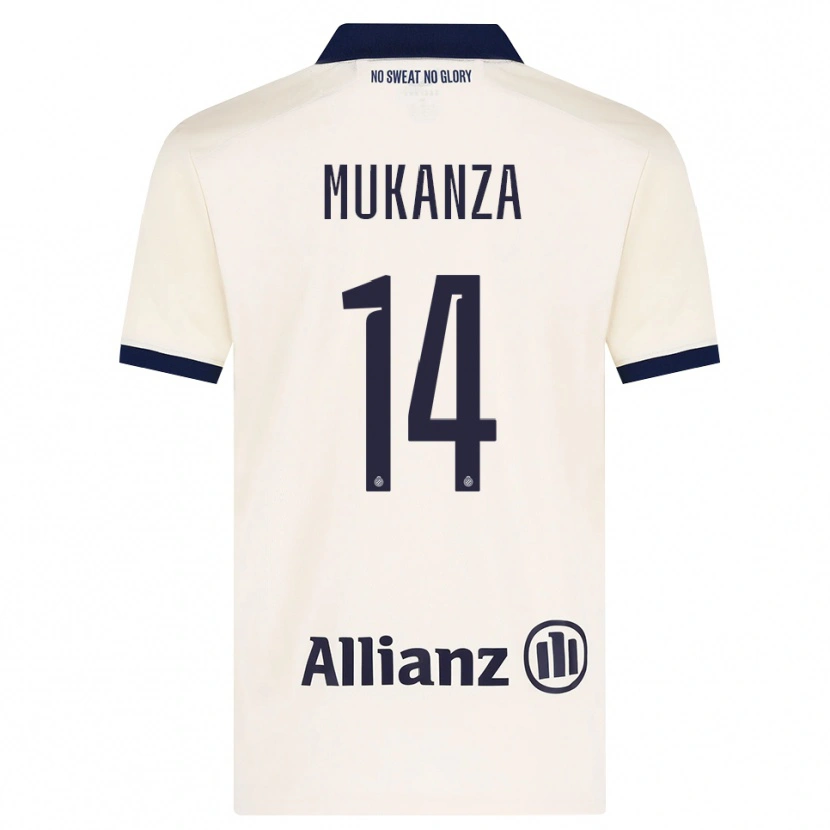 Danxen Mujer Camiseta Blessing Mukanza #14 Beige Negro 2ª Equipación 2026/27 La Camisa