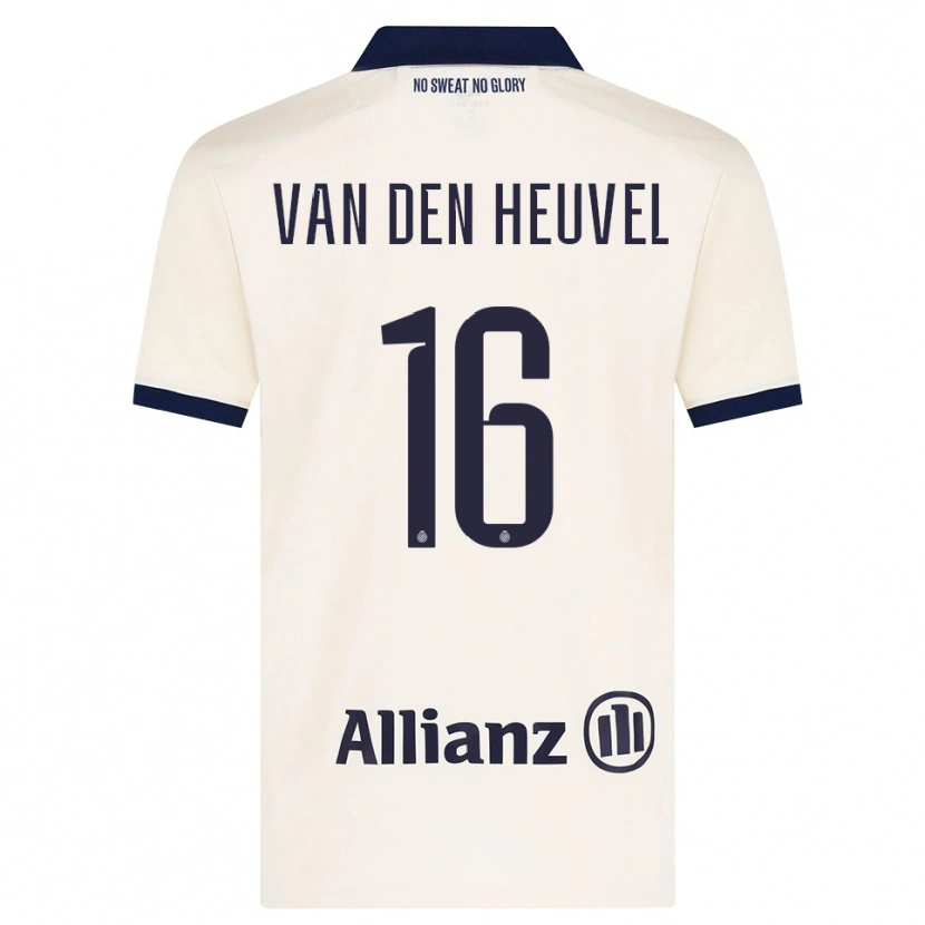 Danxen Mujer Camiseta Dani Van Den Heuvel #16 Beige Negro 2ª Equipación 2026/27 La Camisa