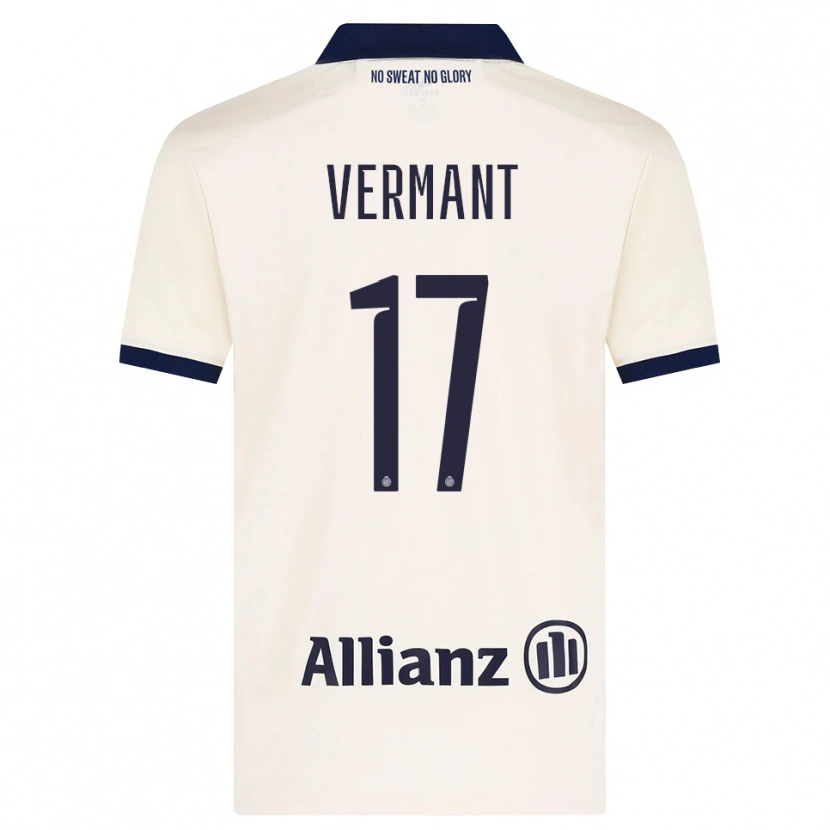 Danxen Mujer Camiseta Romeo Vermant #17 Beige Negro 2ª Equipación 2026/27 La Camisa
