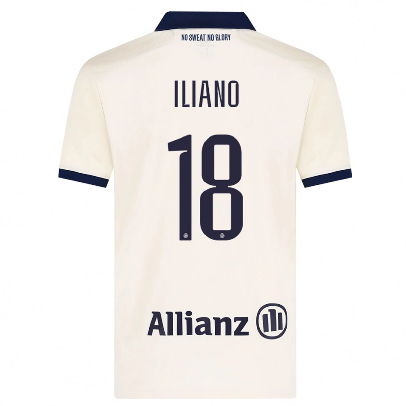 Danxen Mujer Camiseta Isabelle Iliano #18 Beige Negro 2ª Equipación 2026/27 La Camisa