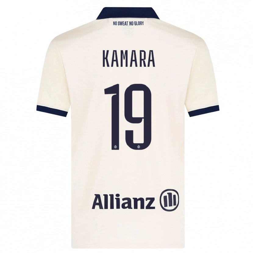 Danxen Mujer Camiseta Al-Hassan Kamara #19 Beige Negro 2ª Equipación 2026/27 La Camisa