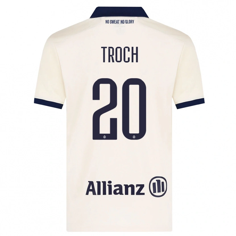 Danxen Mujer Camiseta Stan Troch #20 Beige Negro 2ª Equipación 2026/27 La Camisa