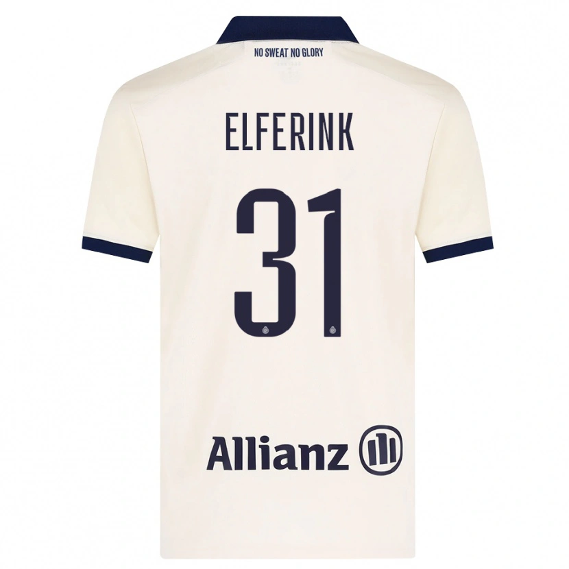 Danxen Mujer Camiseta Marie Elferink #31 Beige Negro 2ª Equipación 2026/27 La Camisa