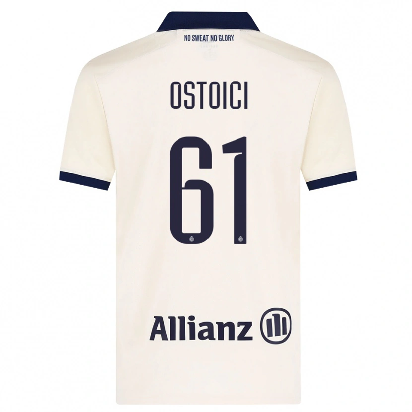 Danxen Mujer Camiseta Stefan Ostoici #61 Beige Negro 2ª Equipación 2026/27 La Camisa