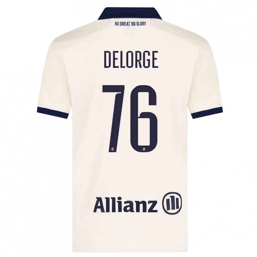 Danxen Mujer Camiseta Lucas Delorge #76 Beige Negro 2ª Equipación 2026/27 La Camisa