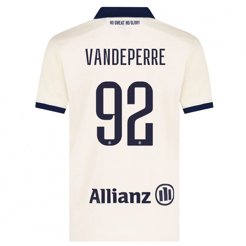 Danxen Mujer Camiseta Alexander Vandeperre #92 Beige Negro 2ª Equipación 2026/27 La Camisa