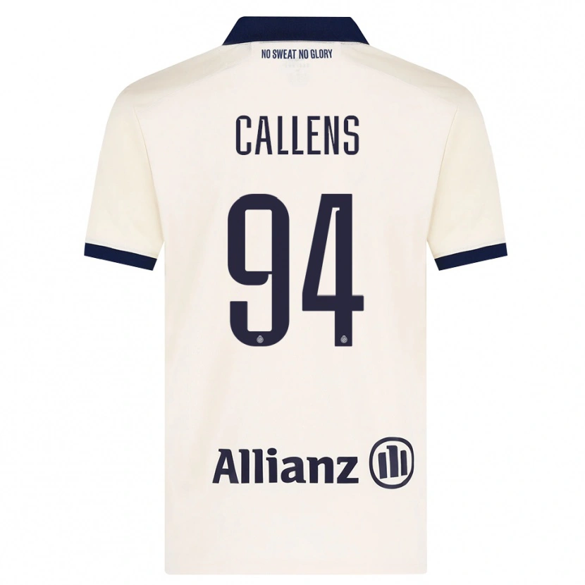 Danxen Mujer Camiseta Emiel Callens #94 Beige Negro 2ª Equipación 2026/27 La Camisa