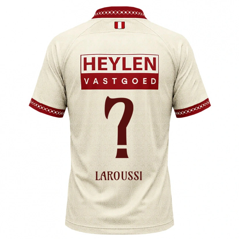 Danxen Mujer Camiseta Nizar Laroussi #0 Beige Rojo 2ª Equipación 2026/27 La Camisa