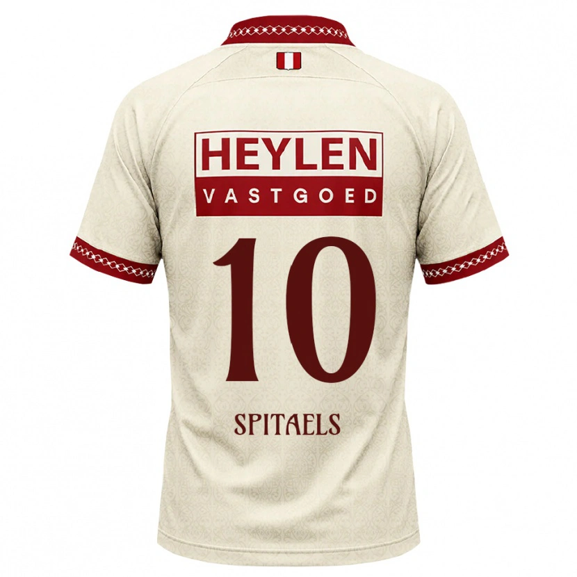 Danxen Mujer Camiseta Nathan Spitaels #10 Beige Rojo 2ª Equipación 2026/27 La Camisa