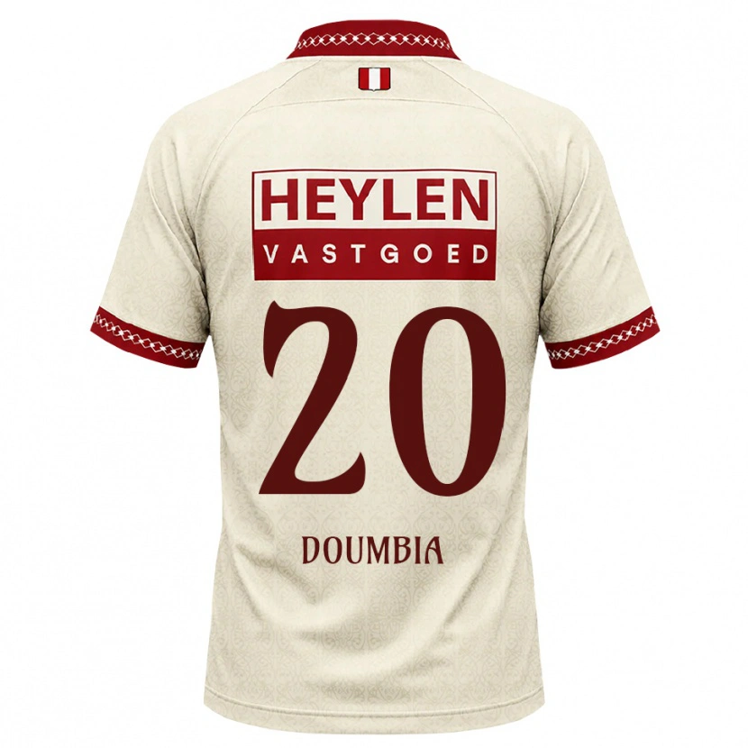 Danxen Mujer Camiseta Mahamadou Doumbia #20 Beige Rojo 2ª Equipación 2026/27 La Camisa