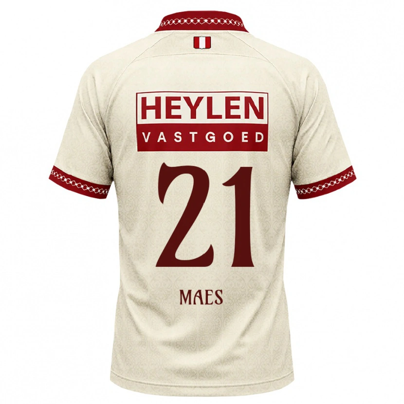 Danxen Mujer Camiseta Noa Maes #21 Beige Rojo 2ª Equipación 2026/27 La Camisa