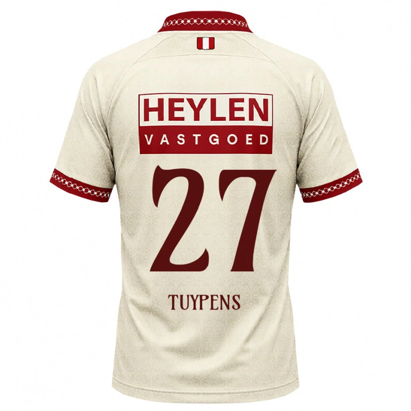 Danxen Mujer Camiseta Eran Tuypens #27 Beige Rojo 2ª Equipación 2026/27 La Camisa