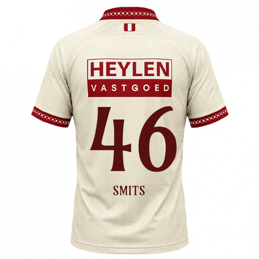 Danxen Mujer Camiseta Milan Smits #46 Beige Rojo 2ª Equipación 2026/27 La Camisa