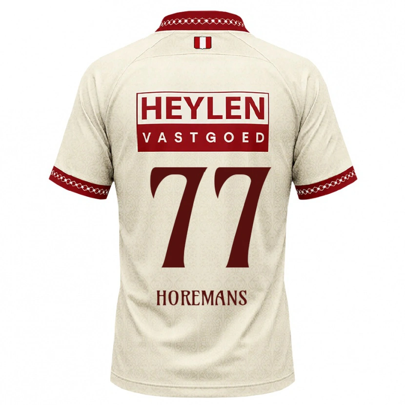 Danxen Mujer Camiseta Milo Horemans #77 Beige Rojo 2ª Equipación 2026/27 La Camisa