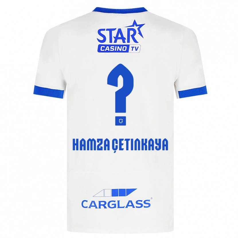 Danxen Mujer Camiseta Ayaz Hamza Çetinkaya #0 Blanco Azul 2ª Equipación 2026/27 La Camisa