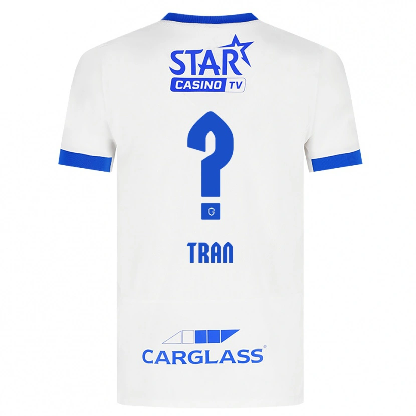 Danxen Mujer Camiseta Lenn-Minh Tran #0 Blanco Azul 2ª Equipación 2026/27 La Camisa