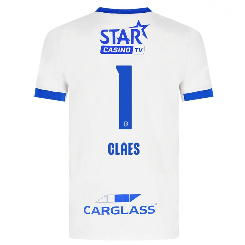Danxen Mujer Camiseta Mirthe Claes #1 Blanco Azul 2ª Equipación 2026/27 La Camisa