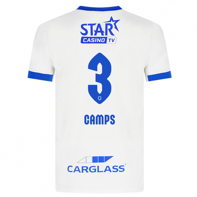 Danxen Mujer Camiseta Romy Camps #3 Blanco Azul 2ª Equipación 2026/27 La Camisa
