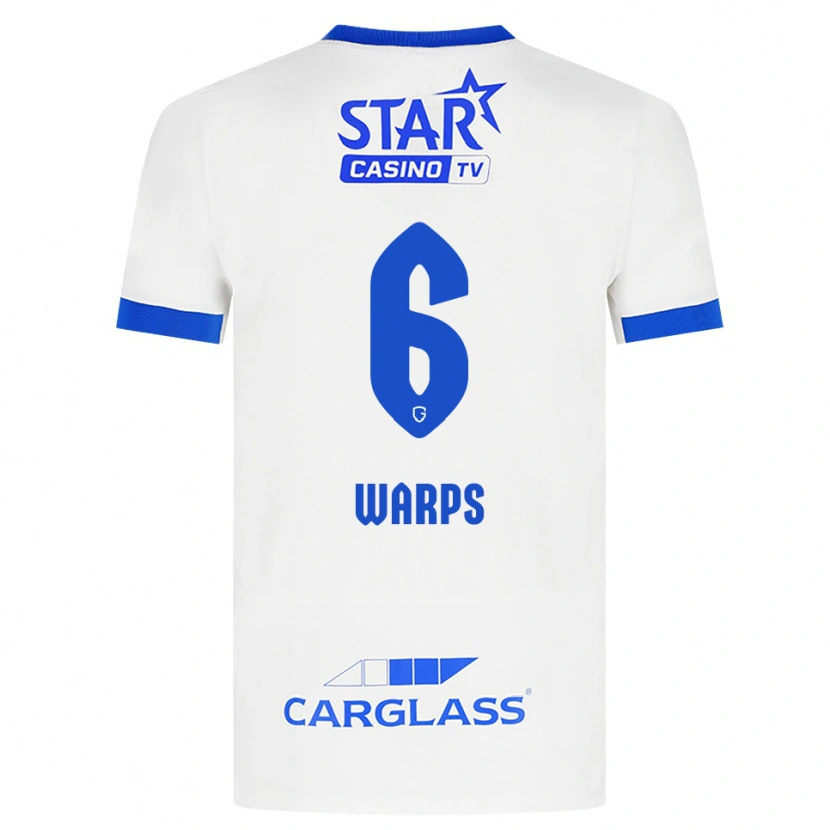 Danxen Mujer Camiseta Isa Warps #6 Blanco Azul 2ª Equipación 2026/27 La Camisa