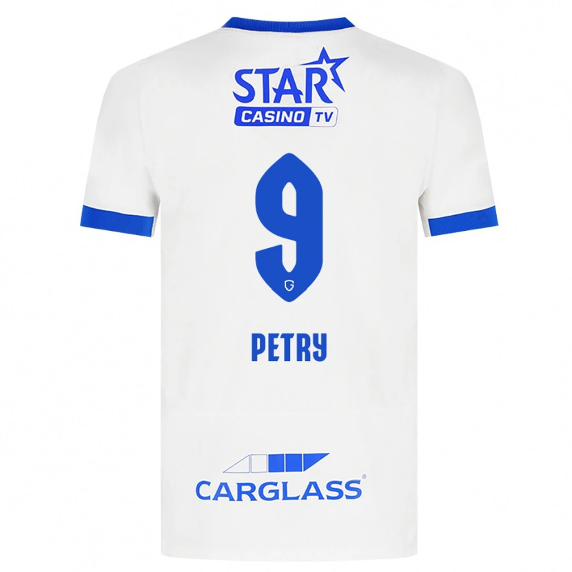 Danxen Mujer Camiseta Lisa Petry #9 Blanco Azul 2ª Equipación 2026/27 La Camisa