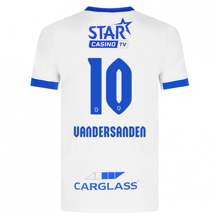 Danxen Mujer Camiseta Sien Vandersanden #10 Blanco Azul 2ª Equipación 2026/27 La Camisa