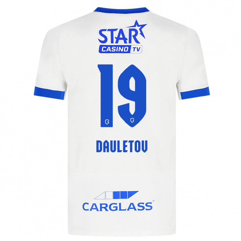 Danxen Mujer Camiseta Shakhmurat Dauletov #19 Blanco Azul 2ª Equipación 2026/27 La Camisa