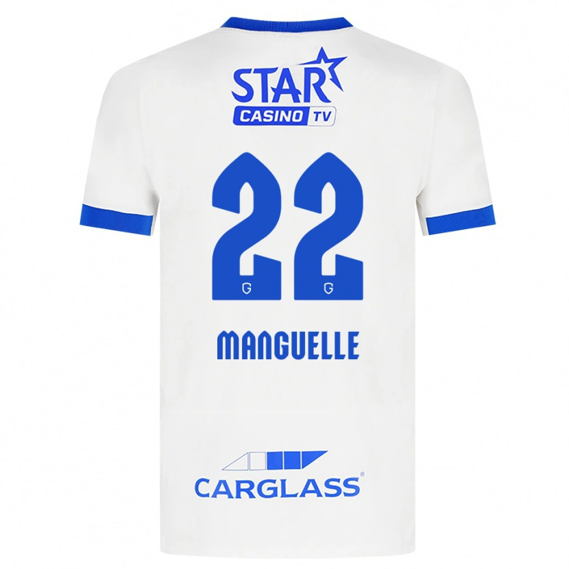 Danxen Mujer Camiseta Brad Manguelle #22 Blanco Azul 2ª Equipación 2026/27 La Camisa